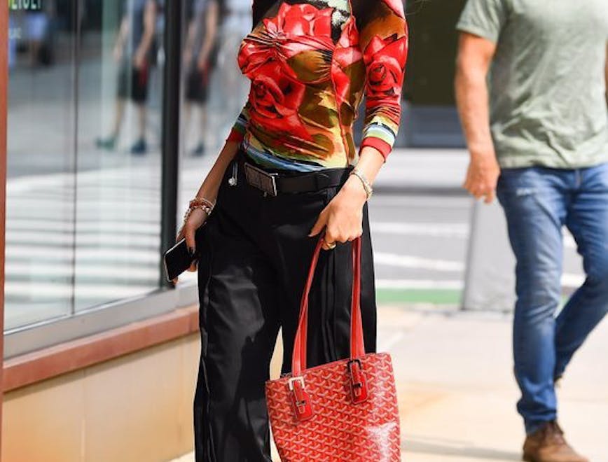 person shoe clothing handbag accessories bag sunglasses female purse jeans