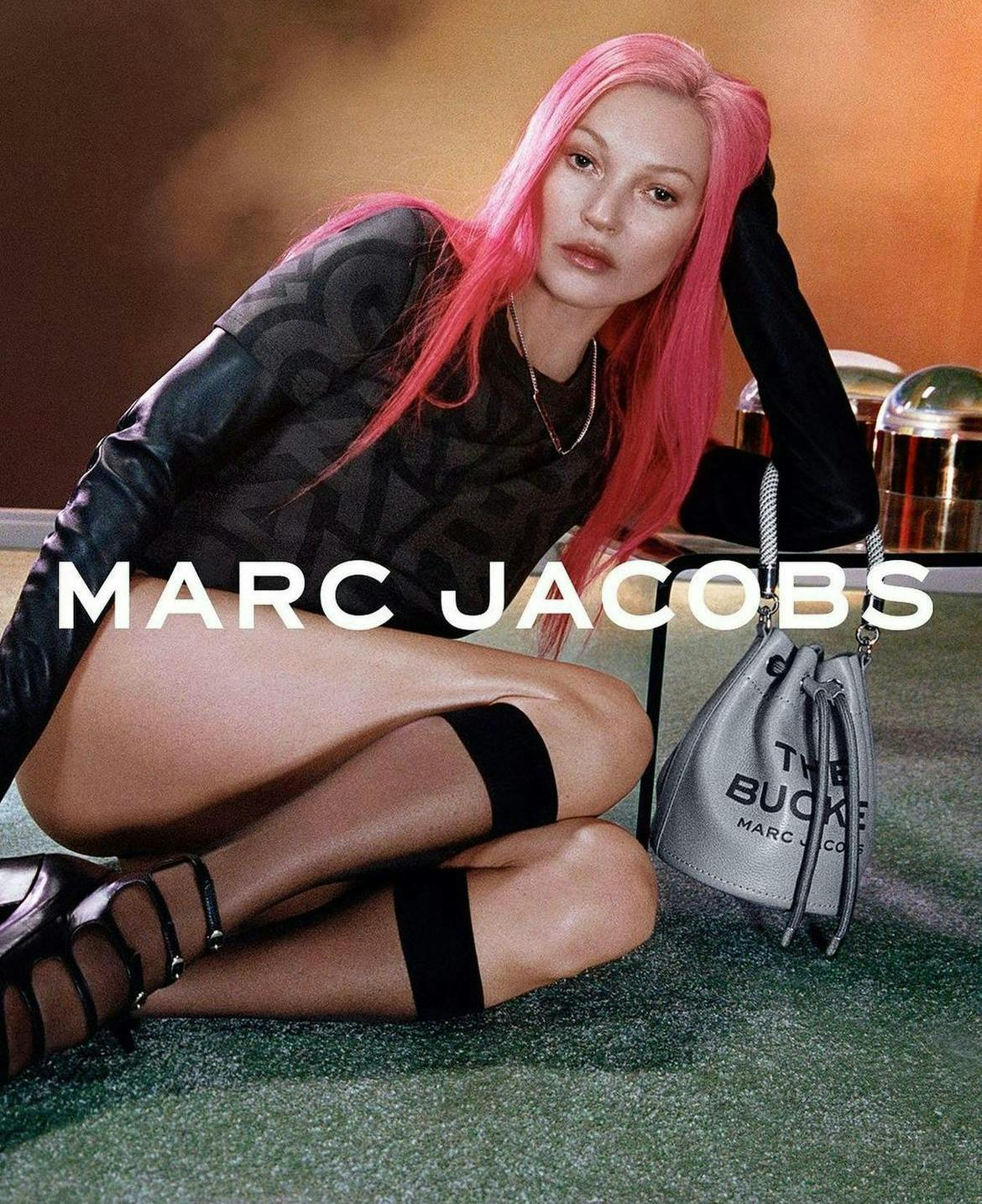 Kate Moss pink hair Marc Jacobs