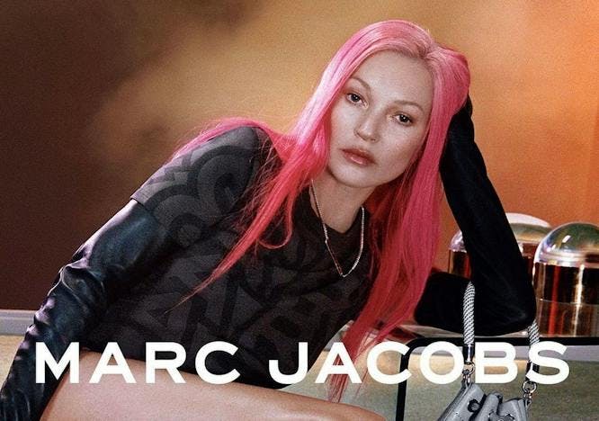 Kate Moss pink hair Marc Jacobs