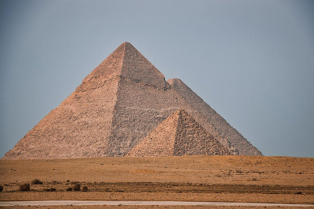 architecture building triangle pyramid