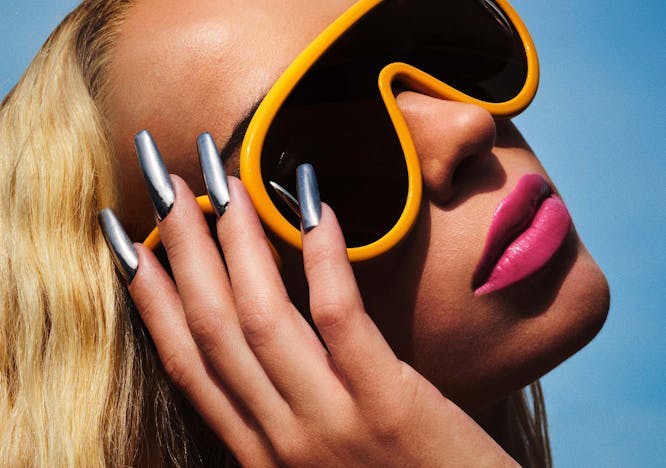 body part finger hand person accessories sunglasses cosmetics lipstick nail