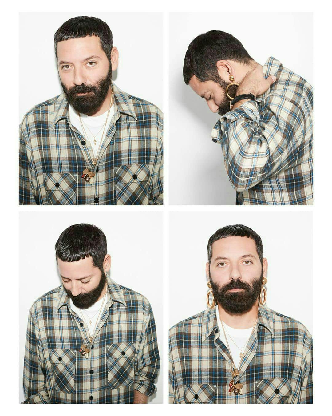 beard face head person clothing shirt adult male man portrait