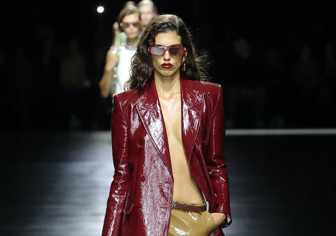 Gucci Red Leather Jacket