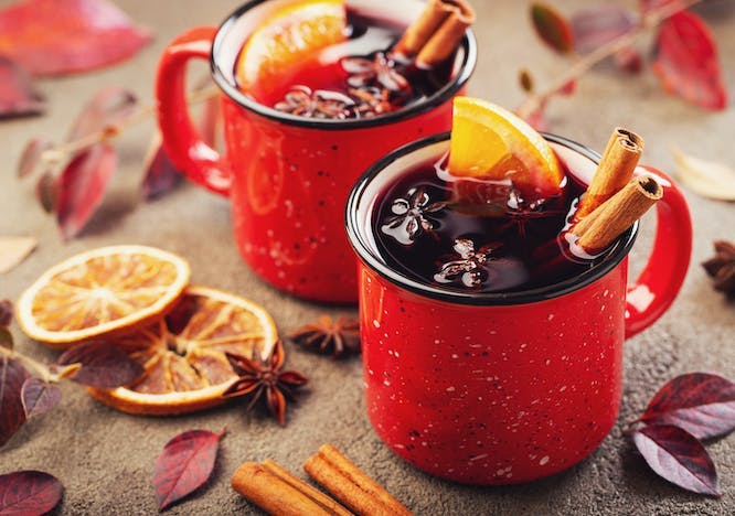 spice,wintertime,fir,red,leave,above,decoration,alcohol,anise,warmth,overhead,tree,aromatic,drink,celebration,sticks,background,vintage,autumn,card,mug,wine,cup,cinnamon,fruit,recipe,winter,hot,holiday,two,punch,rustic,glogg,cocktail,beverage,kitchen,table,garland,mulled,star,advent,festive,comfort,food,lifestyle,stone,orange,dessert,gluhwein,evening cup