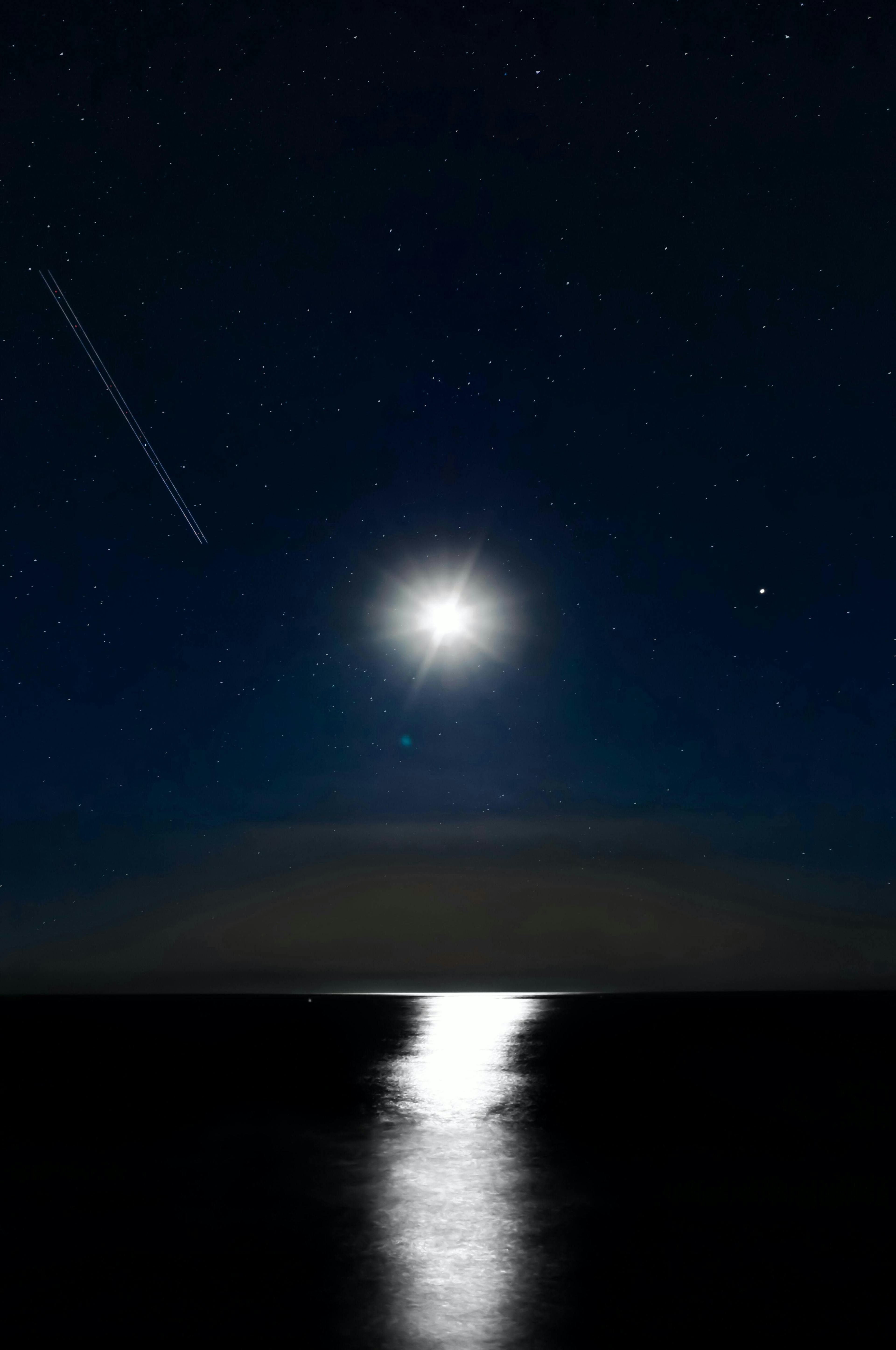 nature night outdoors flare light astronomy moon
