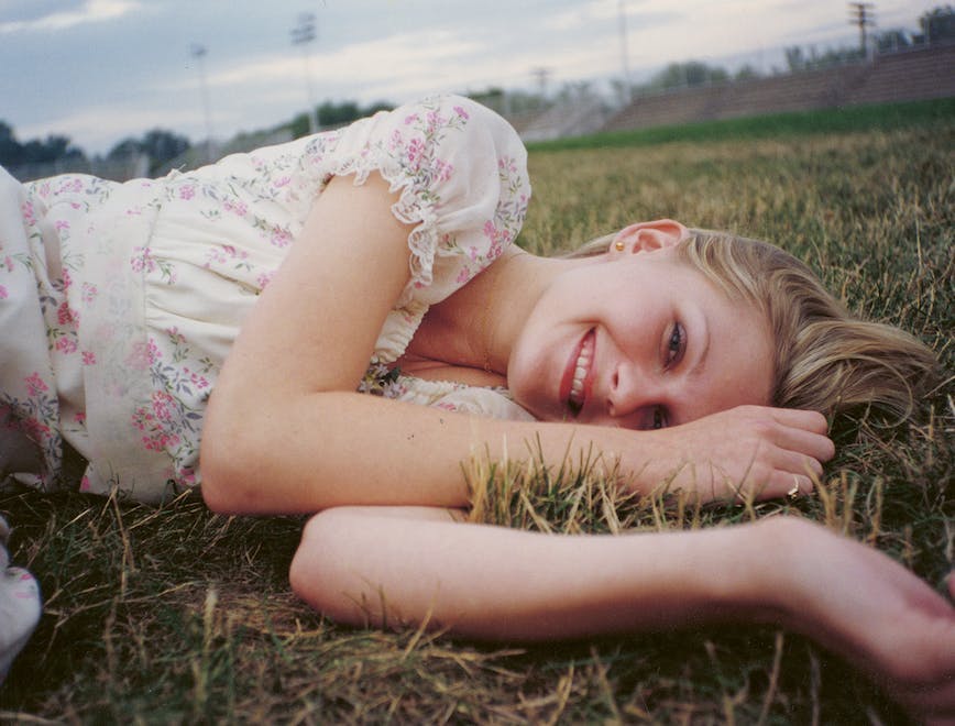 grass face head person smile finger photography dress portrait lawn