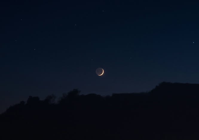 nature night outdoors astronomy moon