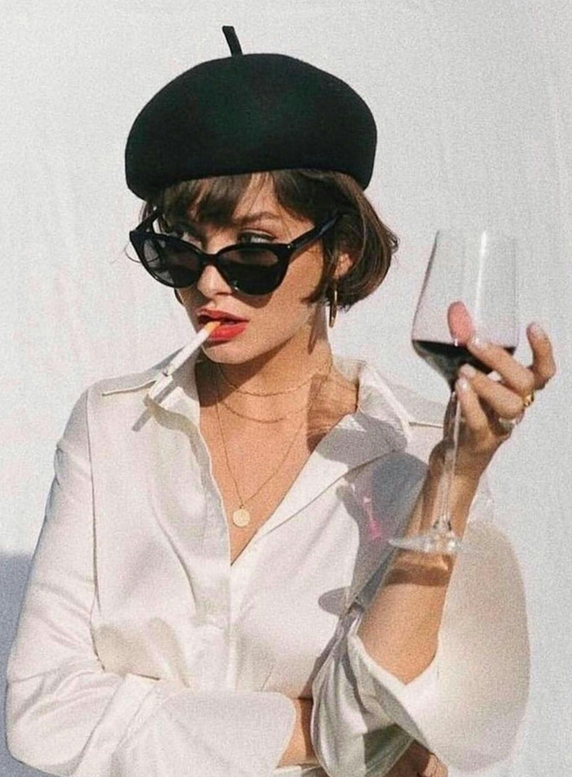 accessories sunglasses head person face adult female woman smoke