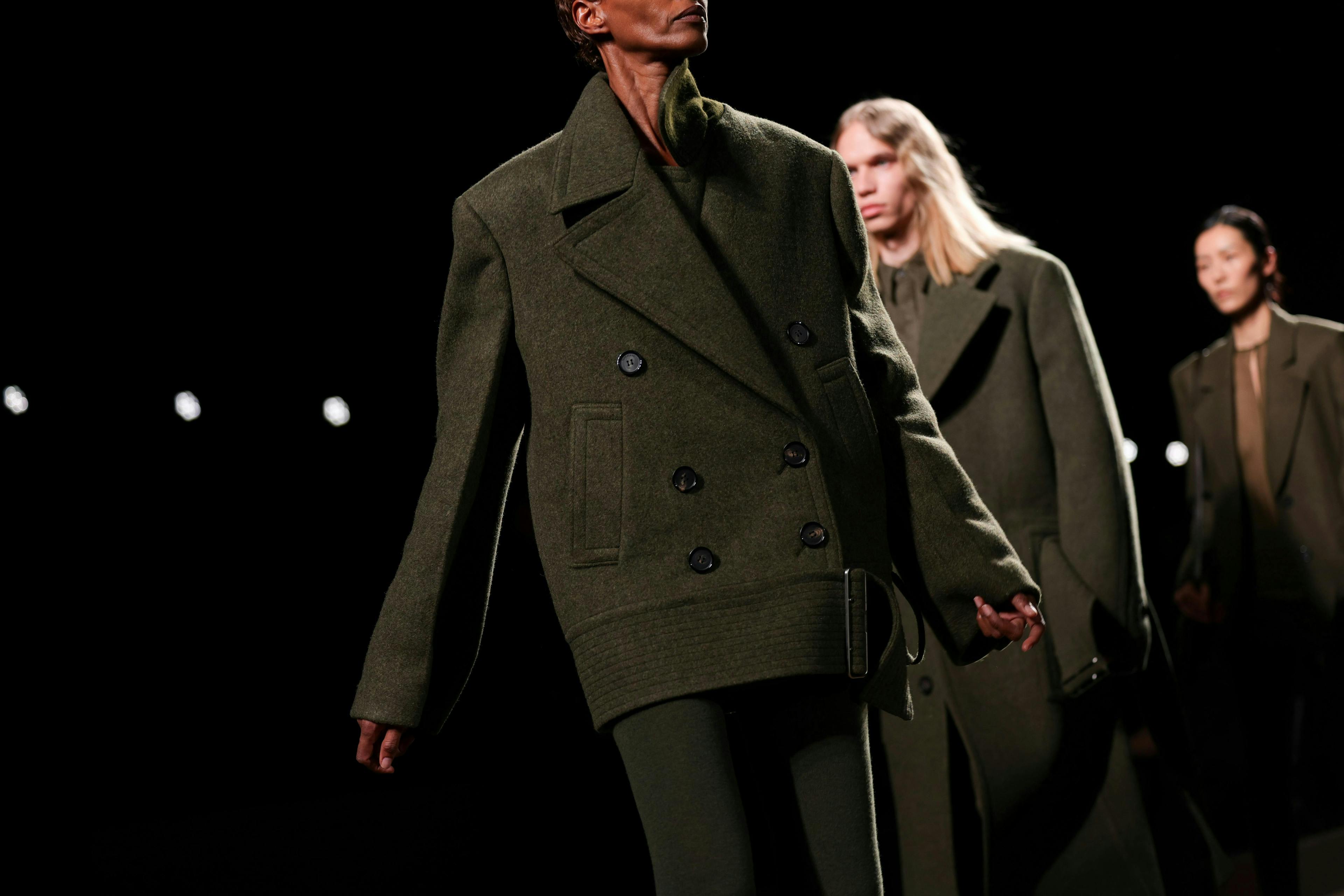 milan coat long sleeve overcoat jacket adult female person woman male man
